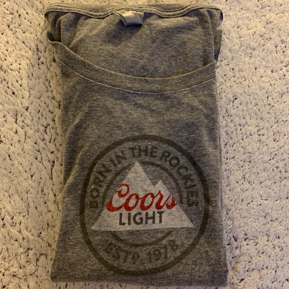 Dark Grey Coors Light Scoop Neck T-Shirt